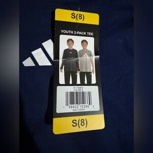 Adidas Youth Tee Set in Navy and Gray